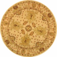Safavieh AN540A Anatolia Collection 6-Feet Handmade Hand-Spun Wool Round Area Rug, Ivory Safavieh AN540A Anatolia Collection 6-Feet Handmade Hand-Spun Wool Round Area Rug, Ivory
