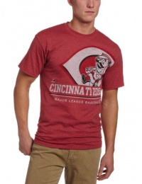 MLB Cincinnati Reds Submariner Basic T-Shirt, Cardinal Heather MLB Cincinnati Reds Submariner Basic T-Shirt, Cardinal Heather