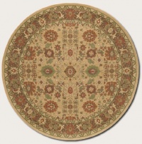 Couristan 2072/0505 Pera All Over Mashhad/Fawn-Chocolate 7-Feet 10-Inch Round Rug Couristan 2072/0505 Pera All Over Mashhad/Fawn-Chocolate 7-Feet 10-Inch Round Rug