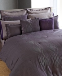 Accent your bed in coordinating Sean John style. Featuring a richly textured gray background accented with the gray-and-plum Ogee sheeting pattern, this decorative pillow ties the look together with sophistication. Also features envelope closure. Accent your bed in coordinating Sean John style. Featuring a richly textured gray background accented with the gray-and-plum Ogee sheeting pattern, this decorative pillow ties the look together with sophistication. Also features envelope closure.