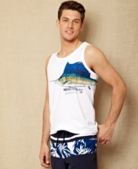 Get tanked. This shirt from Nautica will have you set for summer. Get tanked. This shirt from Nautica will have you set for summer.