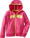 Puma - Kids Girls 7-16 Active Core Hoodie, Raspberry Rose, Small