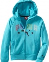 Puma - Kids Girls 7-16 Studded Hoodie, Blue Bird, Medium