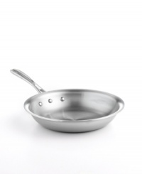Brilliant good looks. Perfect gourmet results. Combining the long-lasting radiance of stainless steel with the superior performance of a highly conductive, heavy-gauge aluminum core, the Calphalon Tri-Ply nonstick omelette pan makes it easy to prepare mouthwatering meals day after day -- each more memorable than the last. Lifetime warranty. Brilliant good looks. Perfect gourmet results. Combining the long-lasting radiance of stainless steel with the superior performance of a highly conductive, heavy-gauge aluminum core, the Calphalon Tri-Ply nonstick omelette pan makes it easy to prepare mouthwatering meals day after day -- each more memorable than the last. Lifetime warranty.