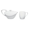 Dansk Classic Fjord Porcelain Tea Set for One, White
