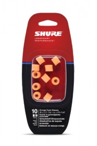 Shure EAORF2-10M Medium Foam Sleeves (10 Included/5 Pair) for E2c, SE102MPA, i2c & QuietSpot Earphones (Orange) Shure EAORF2-10M Medium Foam Sleeves (10 Included/5 Pair) for E2c, SE102MPA, i2c & QuietSpot Earphones (Orange)