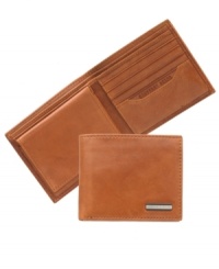 Crafted in smooth, handsome leather, this passcase wallet from Geoffrey Beene is a must-have for guys of all ages. Crafted in smooth, handsome leather, this passcase wallet from Geoffrey Beene is a must-have for guys of all ages.