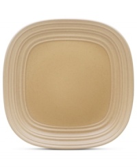 With the look of hand-thrown pottery in hard-wearing stoneware, the square Swirl salad plate from Mikasa enhances casual meals with fuss-free elegance. A matte finish with glazed accents adds stylish distinction to a serene tan hue. With the look of hand-thrown pottery in hard-wearing stoneware, the square Swirl salad plate from Mikasa enhances casual meals with fuss-free elegance. A matte finish with glazed accents adds stylish distinction to a serene tan hue.