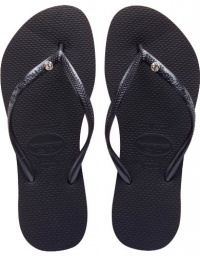 Havaianas Women's Slim Crystal Glam SW Flip Flop,Black,39/40 BR/9-10 M US Havaianas Women's Slim Crystal Glam SW Flip Flop,Black,39/40 BR/9-10 M US