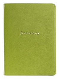 Graphic Image Medium Travel Journal, Goatskin Leather, Lime (MTJMRBLGTILIM) Graphic Image Medium Travel Journal, Goatskin Leather, Lime (MTJMRBLGTILIM)