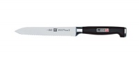 Zwilling J.A. Henckels Twin Four Star II 5-Inch Stainless-Steel Serrated Utility Knife Zwilling J.A. Henckels Twin Four Star II 5-Inch Stainless-Steel Serrated Utility Knife