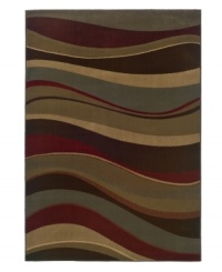 An undulating pattern replete with deep, saturated hues imbues your space with stylish sophistication. Woven from super soft polypropylene for superior stain resistance and durability, this magnificent area rug from Sphinx will maintain its lush texture and rich coloration for years to come. (Clearance) An undulating pattern replete with deep, saturated hues imbues your space with stylish sophistication. Woven from super soft polypropylene for superior stain resistance and durability, this magnificent area rug from Sphinx will maintain its lush texture and rich coloration for years to come. (Clearance)
