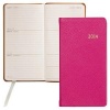 2014 Pink 6'' Pocket Datebook Diary in Fine Leather by Graphic Image - 3.120x6