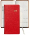 Graphic Image 2014 Pocket Journal, Goatskin Leather, Red (PJ6MRBLGTIRED)