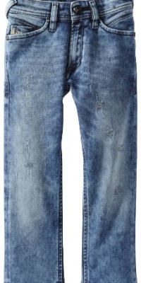 Diesel Boys 2-7 Iakop Slim Fit Straight Leg Distressed Washed Out Jean, Indigo, 7 Diesel Boys 2-7 Iakop Slim Fit Straight Leg Distressed Washed Out Jean, Indigo, 7