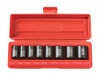 TEKTON 4790 3/8 Drive Shallow Impact Socket Set, 5/16-3/4, SAE, Cr-V, 8 Sockets