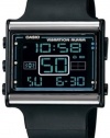 Casio Women's Vibration Alar LDF10-1A Black Resin Quartz Watch with Digital Dial