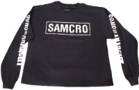 Sons Of Anarchy Samcro Cracked Long Sleeve T-shirt Sons Of Anarchy Samcro Cracked Long Sleeve T-shirt