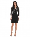 Rachel Roy Collection Women's Tribal Lace Long Sleeve Dress