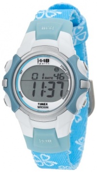 Timex Women's T5G891 1440 Sports Digital Blue Floral Fabric Strap Watch Timex Women's T5G891 1440 Sports Digital Blue Floral Fabric Strap Watch