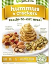 GoPicnic Ready-to-Eat Meals Hummus & Crackers (Pack of 6)