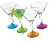 Libbey Colors Martini Glass Set, 4-Piece