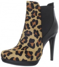 Calvin Klein Women's Britney Haircalf Bootie, Leopard/Black, 7 M US Calvin Klein Women's Britney Haircalf Bootie, Leopard/Black, 7 M US