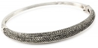 Judith Jack Sterling Silver, Marcasite and Crystal Bangle Bracelet Judith Jack Sterling Silver, Marcasite and Crystal Bangle Bracelet