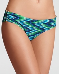 Zig when they zag and stand apart from the poolside set in this boldly patterned bikini bottom. You'll make a complete splash. Zig when they zag and stand apart from the poolside set in this boldly patterned bikini bottom. You'll make a complete splash.