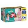 Pampers Easy Ups Girls Size 2T3T Value Pack, 100 Count