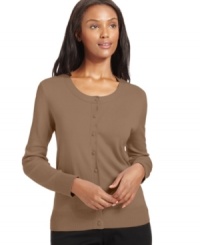 Add a feminine touch to any ensemble with this easy cardigan, complete with a lace panel at the back. From Elementz. Add a feminine touch to any ensemble with this easy cardigan, complete with a lace panel at the back. From Elementz.