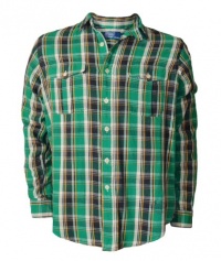 Polo Ralph Lauren Mens Plaid Flannel Shirt, Green Multi Polo Ralph Lauren Mens Plaid Flannel Shirt, Green Multi