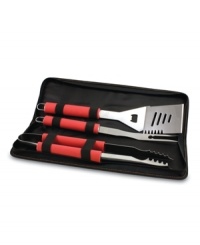 Be a BBQ champ. With a durable zipped design and all the essential tools enclosed, the Metro BBQ tote from Picnic Time makes it possible for you to prepare crowd favorites like burgers, ribs and steak even when you're grilling on the go. Be a BBQ champ. With a durable zipped design and all the essential tools enclosed, the Metro BBQ tote from Picnic Time makes it possible for you to prepare crowd favorites like burgers, ribs and steak even when you're grilling on the go.