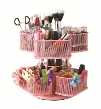Nifty Cosmetic Organizing Carousel, Pink Nifty Cosmetic Organizing Carousel, Pink