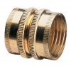 Nelson Industrial Brass Pipe and Hose Fitting with Dual Swivel for Male Hose to Male Hose, Double Female 50574