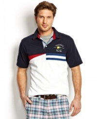 Add some nautical polish to your normal polo with this shirt from Nautica. Add some nautical polish to your normal polo with this shirt from Nautica.