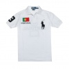 Polo Ralph Lauren Men Custom Fit Flag & Big Pony Logo Polo T-Shirt - PORTUGAL