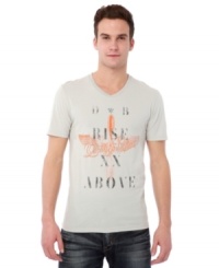 With sleek V-neck styling, your basic tee gets a step up courtesy of Buffalo David Bitton. With sleek V-neck styling, your basic tee gets a step up courtesy of Buffalo David Bitton.