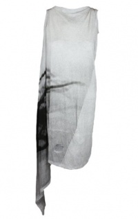 Dark Shadow by Rick Owens womens side draped lightweight dress Dark Shadow by Rick Owens womens side draped lightweight dress