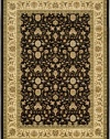 Safavieh Lyndhurst Collection LNH316B Black and Ivory Area Rug, 4-Feet by 6-Feet