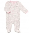 Carter's Girls Newborn-9 Months Kitty Microfleece Sleep N Play