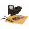 Ultimate Arms Gear Tactical 4 Reticle Red Dot Open Reflex Sight with Weaver-Picatinny Rail Mount