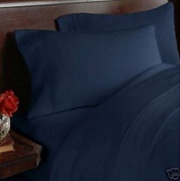 1200 Thread Count King 4pc Bed Sheet Set Egyptian Weave Microfiber Deep Pocket Navy Blue 1200 Thread Count King 4pc Bed Sheet Set Egyptian Weave Microfiber Deep Pocket Navy Blue