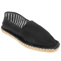 Capelli New York Espadrille With Crochet Stitching, Striped Lining On A Rubber Outsole Capelli New York Espadrille With Crochet Stitching, Striped Lining On A Rubber Outsole