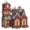 Department 56 Dickens A Christmas Carol Village Lit Miniature Building, Glensford School