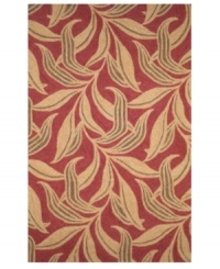 The Promenade Leaf area rug infuses contemporary leaf graphics with rich color, creating subtle, exotic appeal for the modern home. Neutral and warm tones make this pattern accessible to any room décor and its hand-tufted detailing makes it durable enough to withstand heavy traffic, indoors or out. The Promenade Leaf area rug infuses contemporary leaf graphics with rich color, creating subtle, exotic appeal for the modern home. Neutral and warm tones make this pattern accessible to any room décor and its hand-tufted detailing makes it durable enough to withstand heavy traffic, indoors or out.