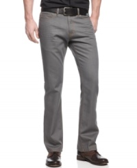 Touch of grey. Energize your wardrobe with these hip jeans from Andrew Charles.