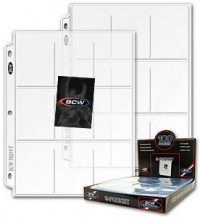 100 BCW 9-Pocket Plastic Sheets 100 BCW 9-Pocket Plastic Sheets