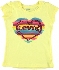 Levi's Neon Love T-Shirt (Sizes 4 - 6X) - yellow, 6x