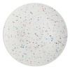 Zak Designs Confetti 11-Inch Recycled-Melamine Dinner Plate, Eggshell White